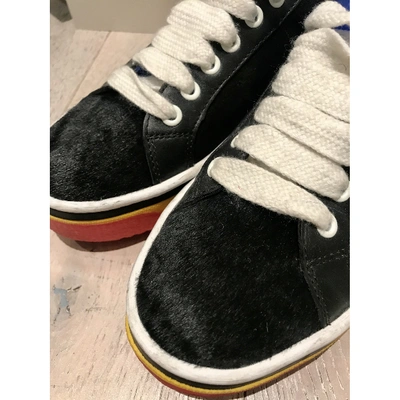 Pre-owned Marc Jacobs Black Leather Trainers