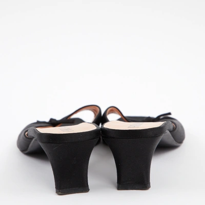 Pre-owned Prada Black Leather Sandals