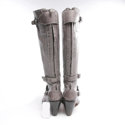 Pre-owned Belstaff Grey Leather Boots