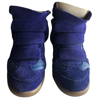 Pre-owned Isabel Marant Bayley Trainers In Blue