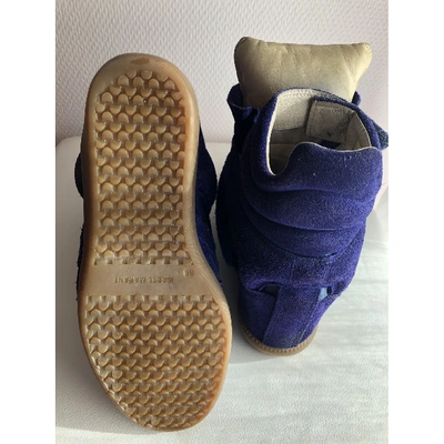 Pre-owned Isabel Marant Bayley Trainers In Blue