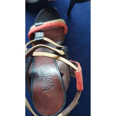 Pre-owned Michel Vivien Multicolour Leather Sandals