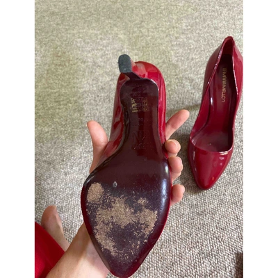 Pre-owned Tamara Mellon Patent Leather Heels In Red