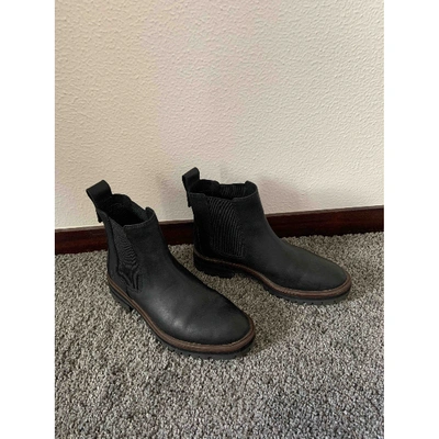 Pre-owned Timberland Black Leather Boots