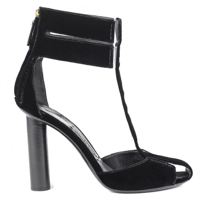 Pre-owned Tom Ford Black Velvet Heels