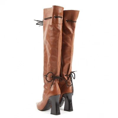 Pre-owned Fabrizio Viti Leather Boots In Brown