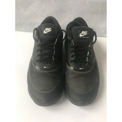 Pre-owned Nike Air Max  Cloth Trainers In Black