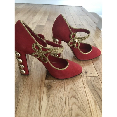 Pre-owned Dolce & Gabbana Heels In Red