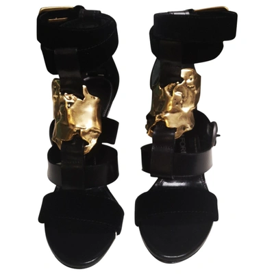 TOM FORD Pre-owned Patent Leather Sandal In Black