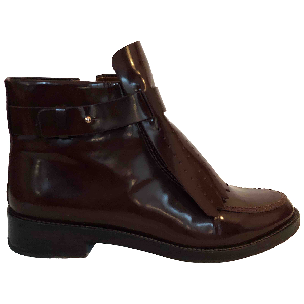 tory burch burgundy boots