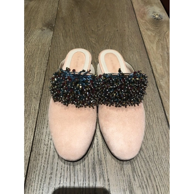 Pre-owned Elie Saab Flats In Pink