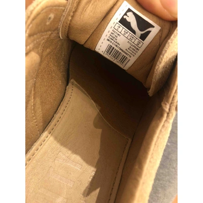 Pre-owned Fenty X Puma Beige Suede Trainers