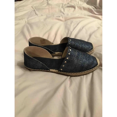 Pre-owned Jimmy Choo Cloth Espadrilles In Blue