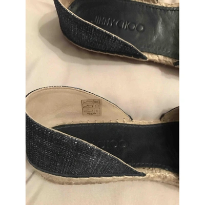 Pre-owned Jimmy Choo Cloth Espadrilles In Blue