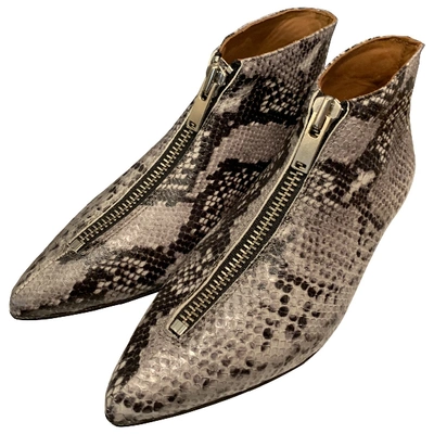 Pre-owned Les Coyotes De Paris Leather Ankle Boots