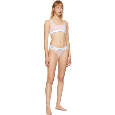 Shop Calvin Klein Underwear Pink Modern Bikini Briefs In 680 Nymph