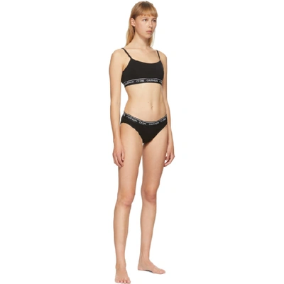 Shop Calvin Klein Underwear Black Ck One Unlined Bralette In 001 Black