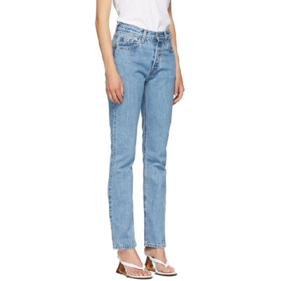 Shop Levi's Blue 501 Original Fit Jeans In Luxor Indig