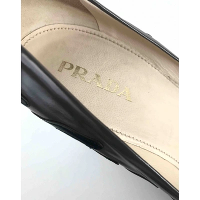 Pre-owned Prada Patent Leather Heels In Pattern