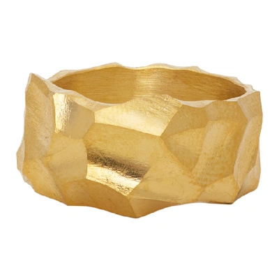 Shop All Blues Gold Carved Rauk Narrow Ring