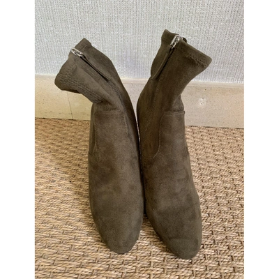 Pre-owned Steve Madden Ankle Boots In Khaki