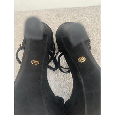 Pre-owned Kurt Geiger Black Suede Heels