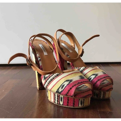 Pre-owned Carven Multicolour Cloth Sandals