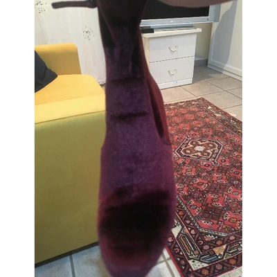 Pre-owned Steve Madden Purple Suede Boots