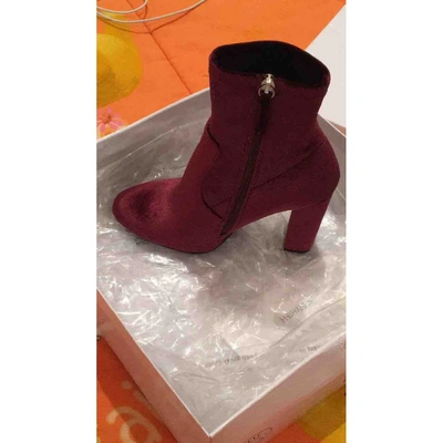 Pre-owned Steve Madden Purple Suede Boots