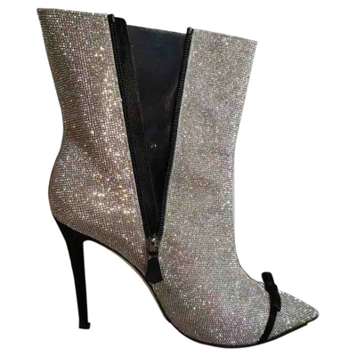 Pre-owned Marco De Vincenzo Leather Ankle Boots In Metallic
