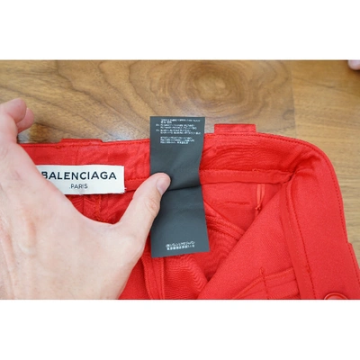 Pre-owned Balenciaga Knife Red Cloth Boots