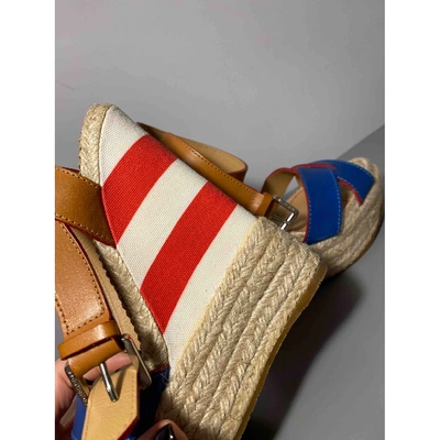 Pre-owned Dsquared2 Beige Leather Espadrilles