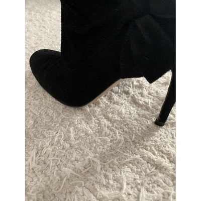 Pre-owned Valentino Garavani Ankle Boots In Black