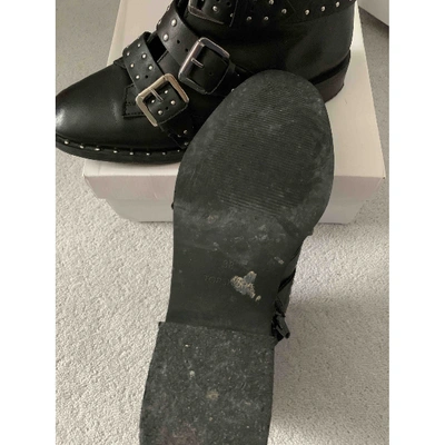Pre-owned Topshop Tophop  Black Leather Boots