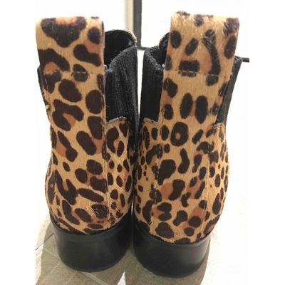 Pre-owned Dolce Vita Pony-style Calfskin Ankle Boots