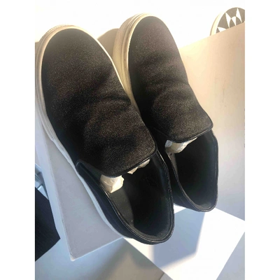 Pre-owned Celine Cloth Trainers In Black