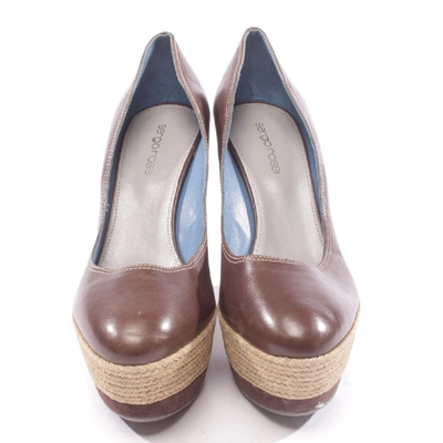 Pre-owned Sergio Rossi Brown Leather Heels