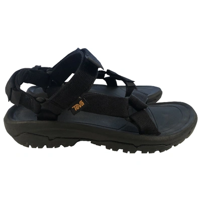 Pre-owned Teva Black Sandals