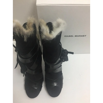 Pre-owned Isabel Marant Ankle Boots In Black