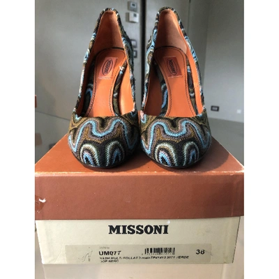 Pre-owned Missoni Multicolour Tweed Heels