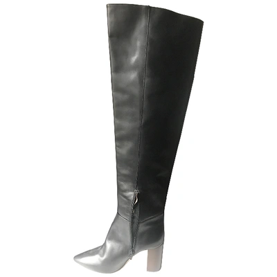 Pre-owned Maje Black Leather Boots