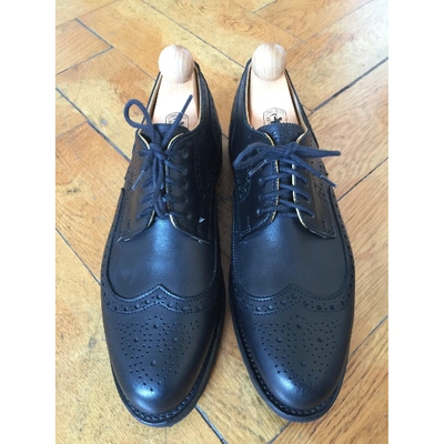 Pre-owned Ludwig Reiter Black Leather Lace Ups