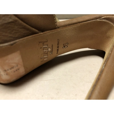 Pre-owned Blumarine Leather Heels In Brown