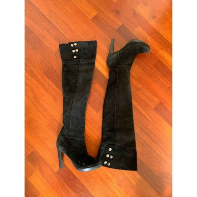 Pre-owned Diane Von Furstenberg Boots In Black