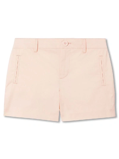 Shop Burberry Embroidered Logo Shorts In Pink