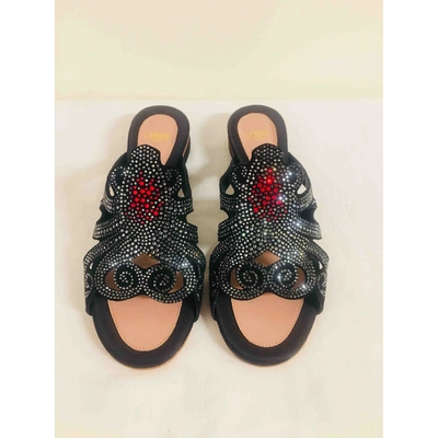 Pre-owned Lerre Black Leather Sandals