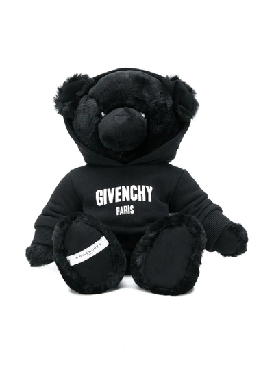Shop Givenchy Teddy Bear With Hoodie In Black