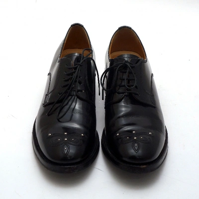 Pre-owned Church's Black Leather Lace Ups