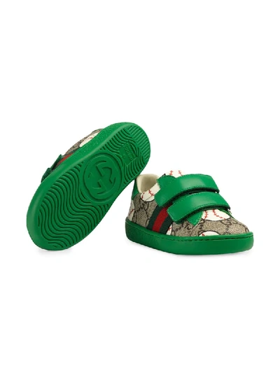 Shop Gucci 'ace' Sneakers In Green