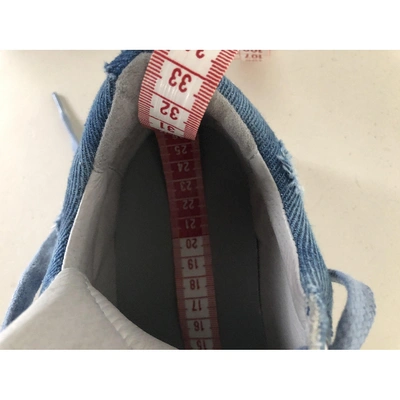 Pre-owned Filling Pieces Blue Cloth Trainers